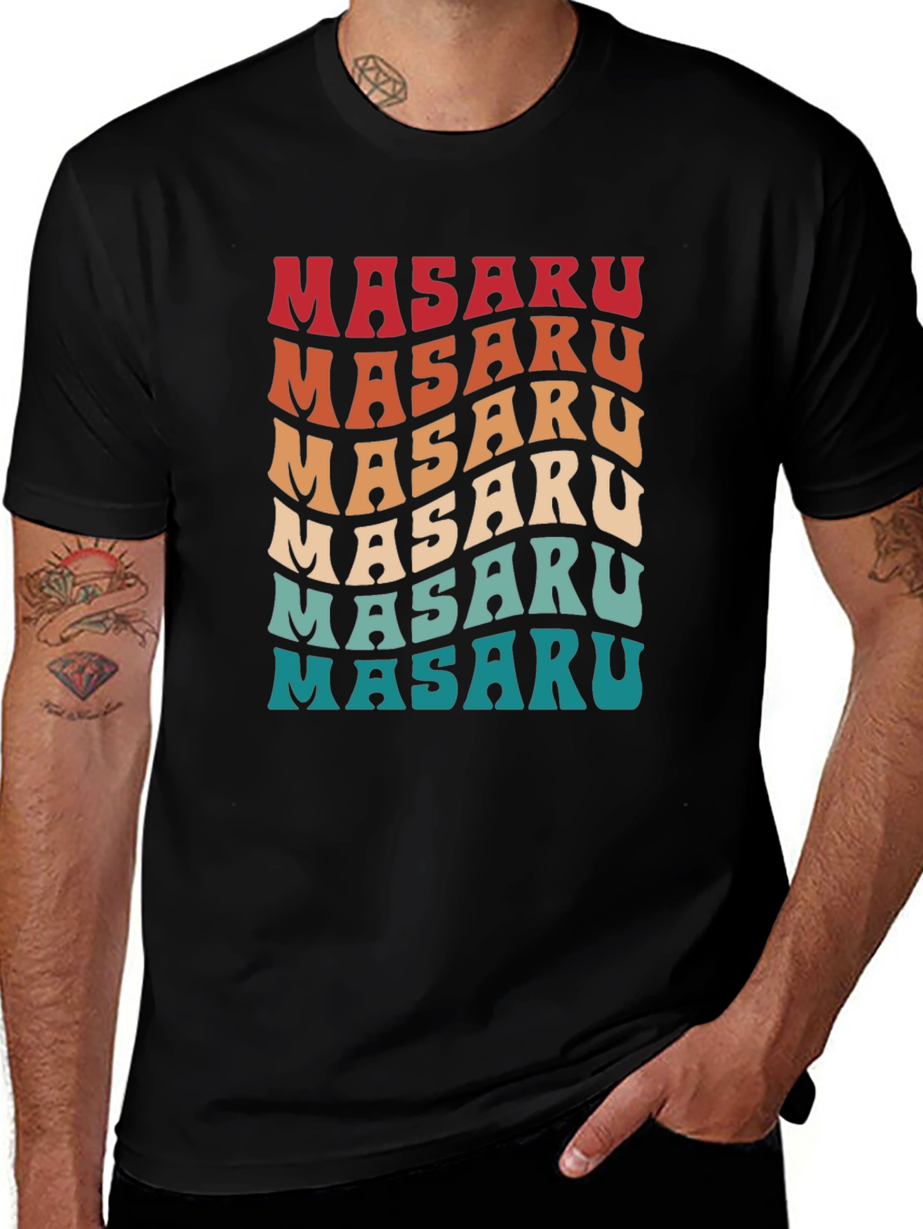 Retro Masaru Name T-Shirt