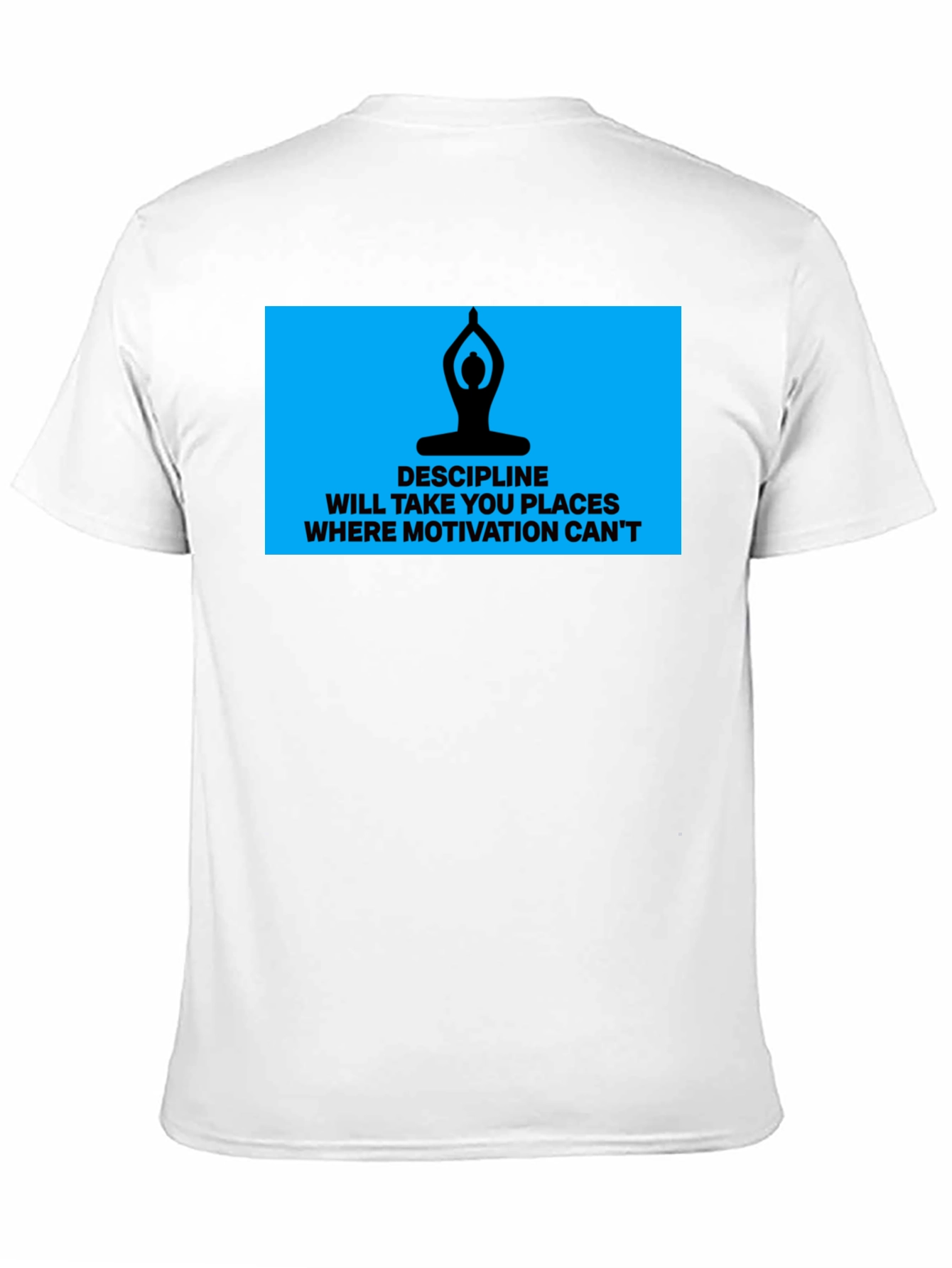 Discipline Motivation Mens Black T-Shirt