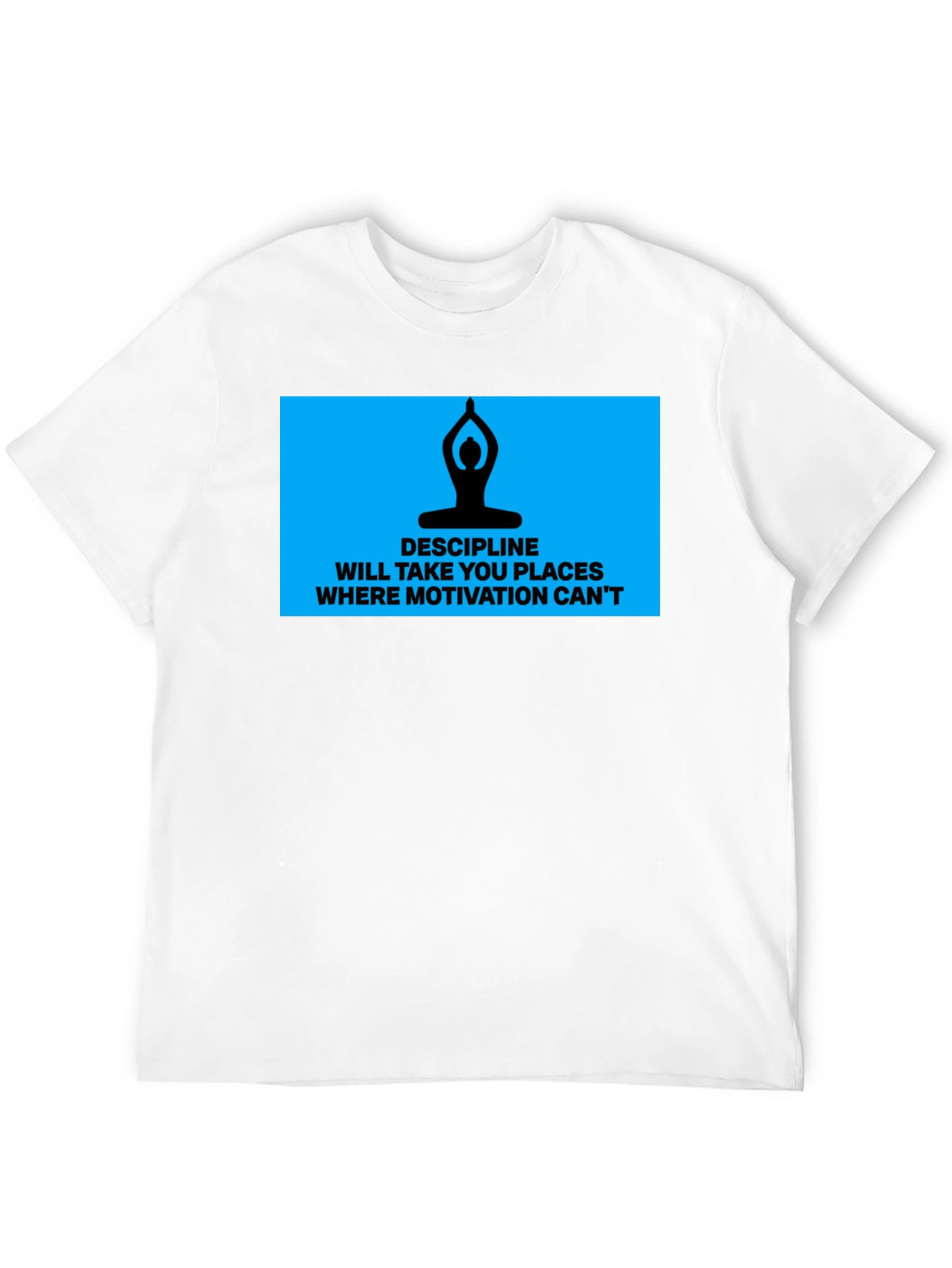 Discipline Motivation Mens Black T-Shirt
