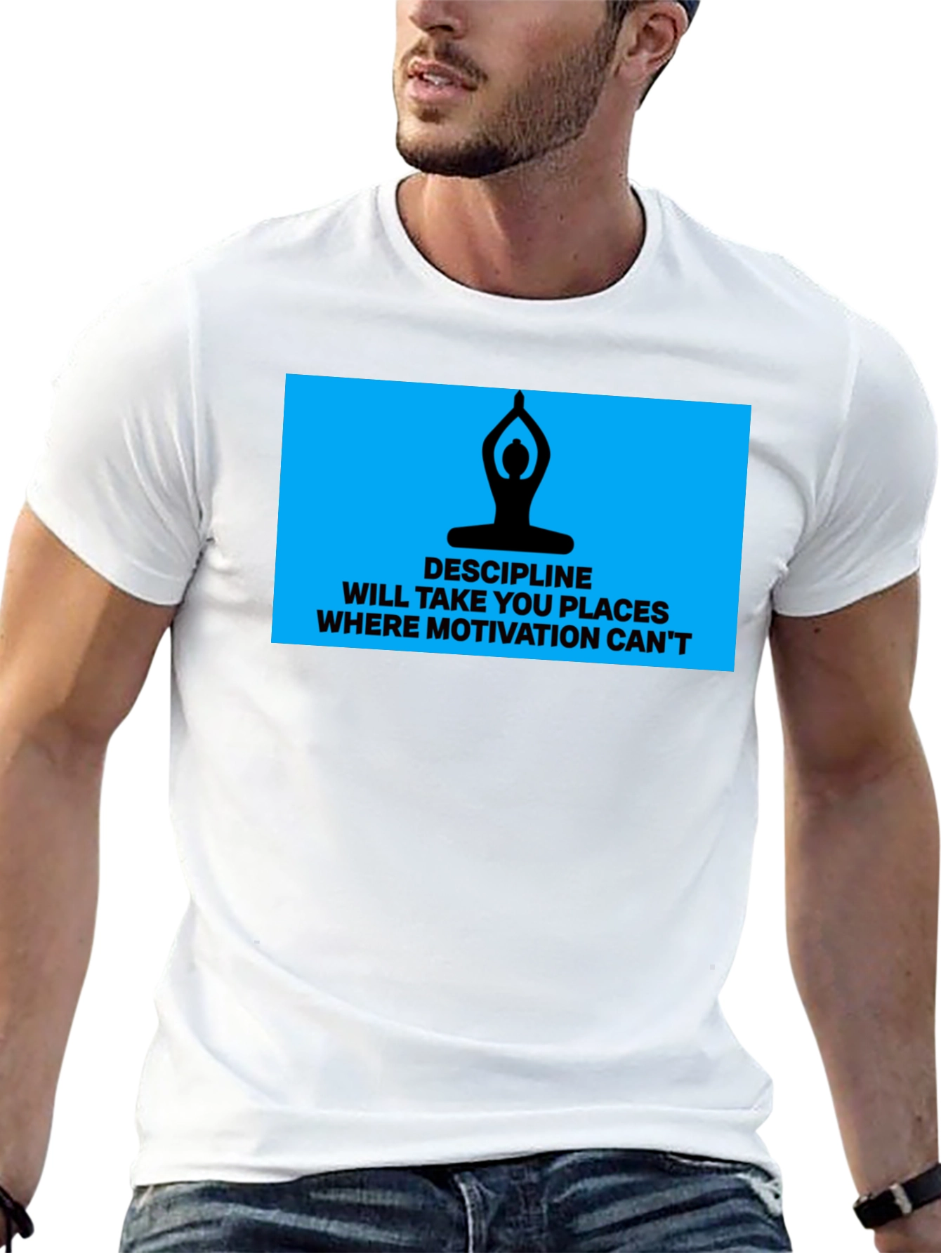 Discipline Motivation Mens Black T-Shirt