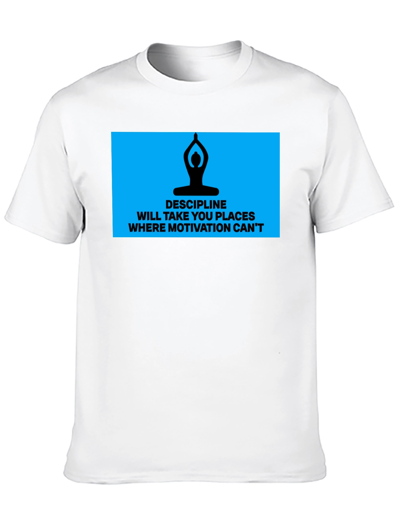 Discipline Motivation Mens Black T-Shirt