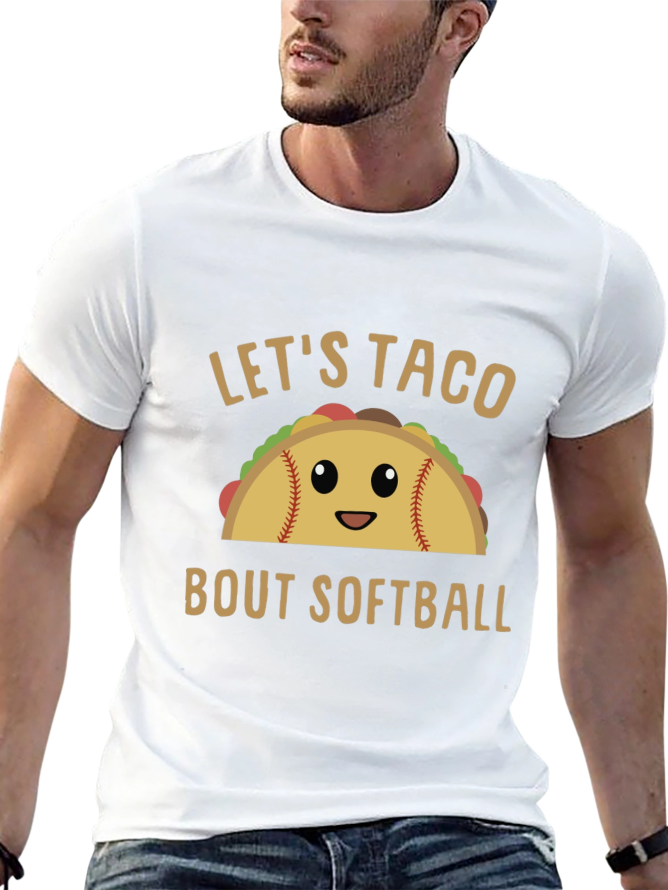 Lets Taco Bout Softball Graphic Tee