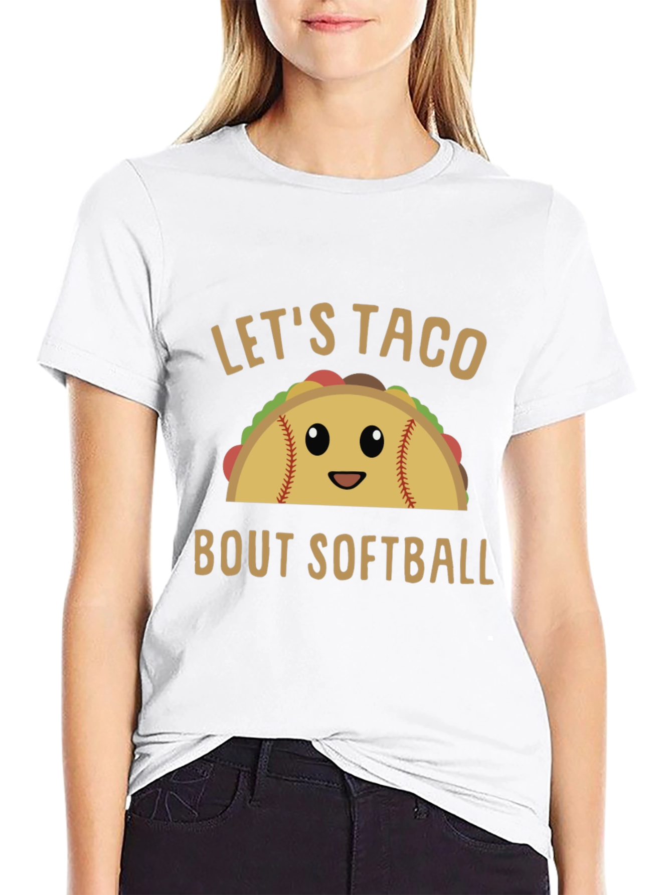 Lets Taco Bout Softball Graphic Tee