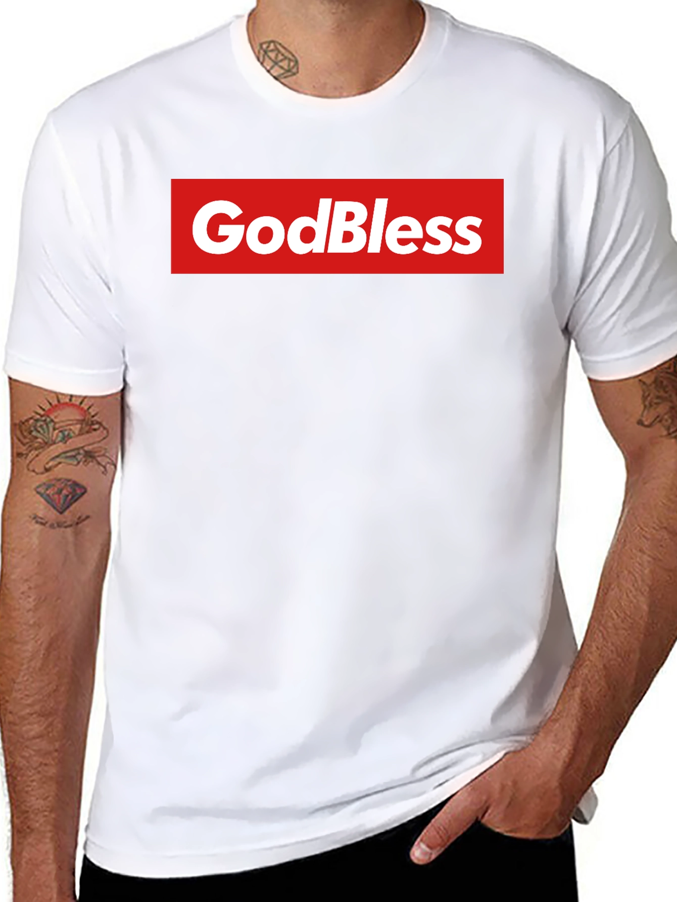 GodBless Graphic Tee - Trendy Religious T-Shirt