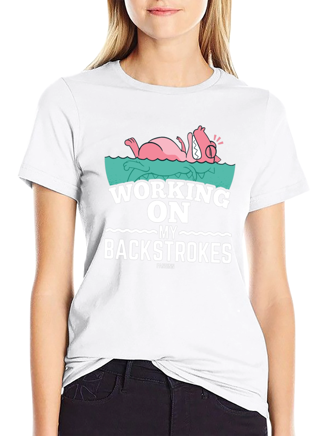 Working on My Backstrokes Tee