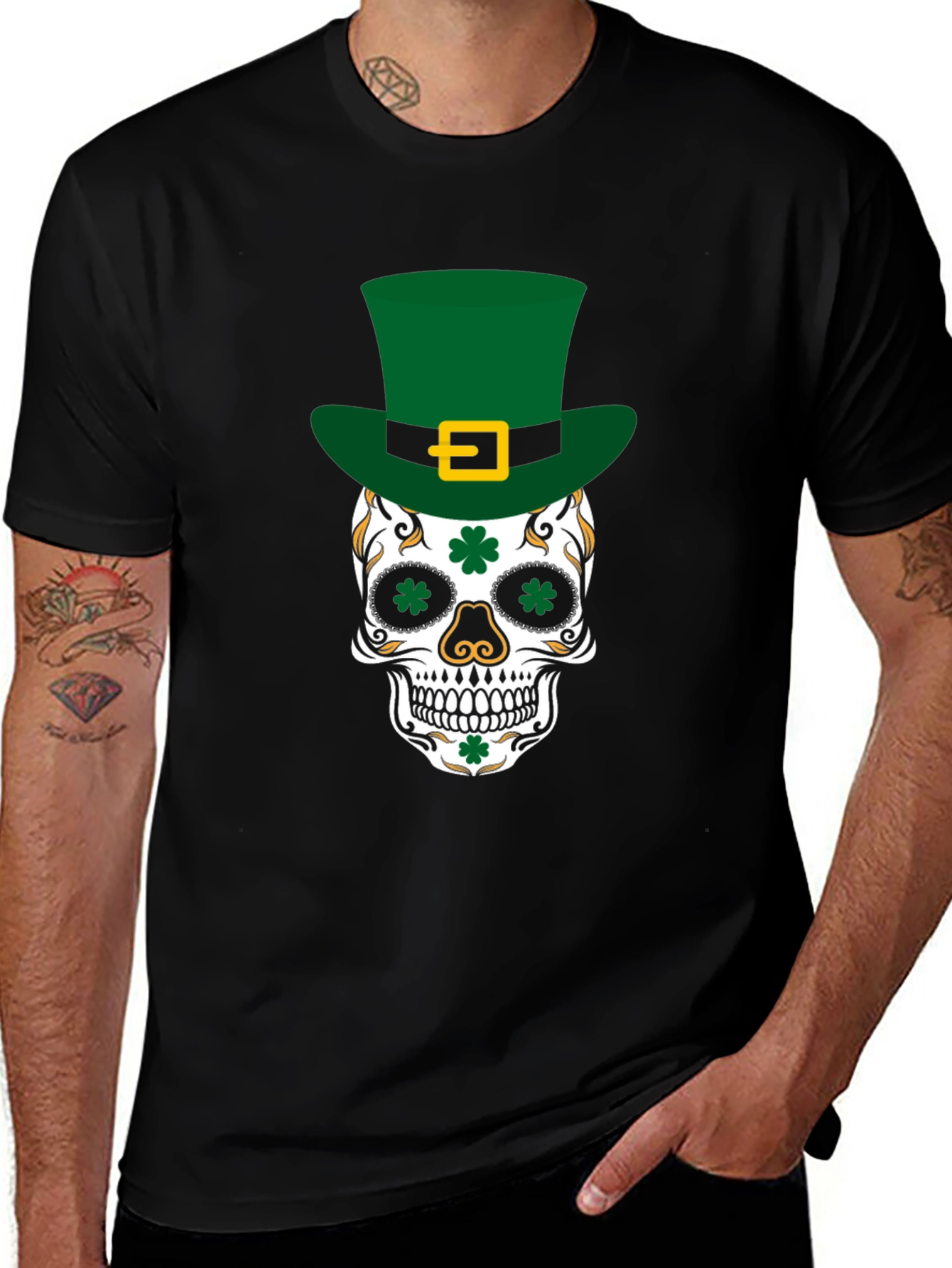 Lucky Skull St. Patricks Day T-Shirt