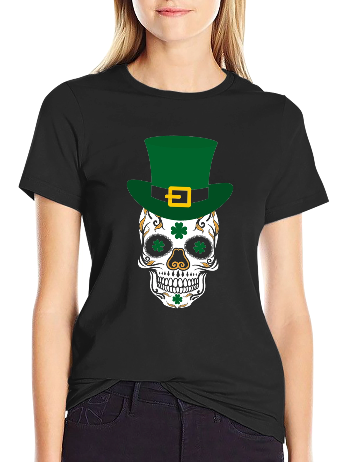 Lucky Skull St. Patricks Day T-Shirt