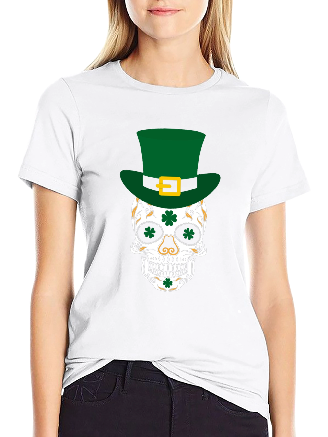 Lucky Skull St. Patricks Day T-Shirt