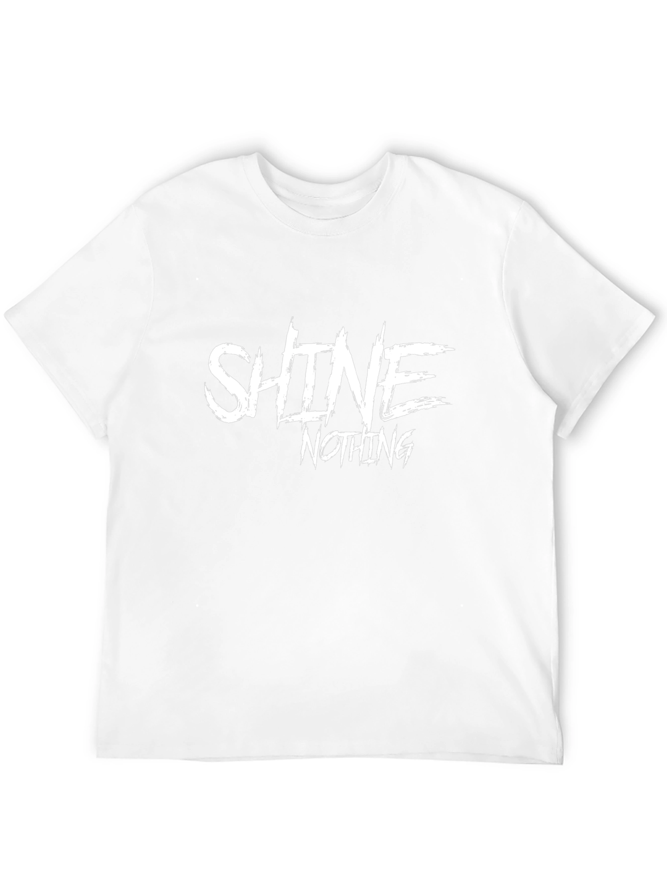 Shine Nothing Graphic Print Black T-Shirt
