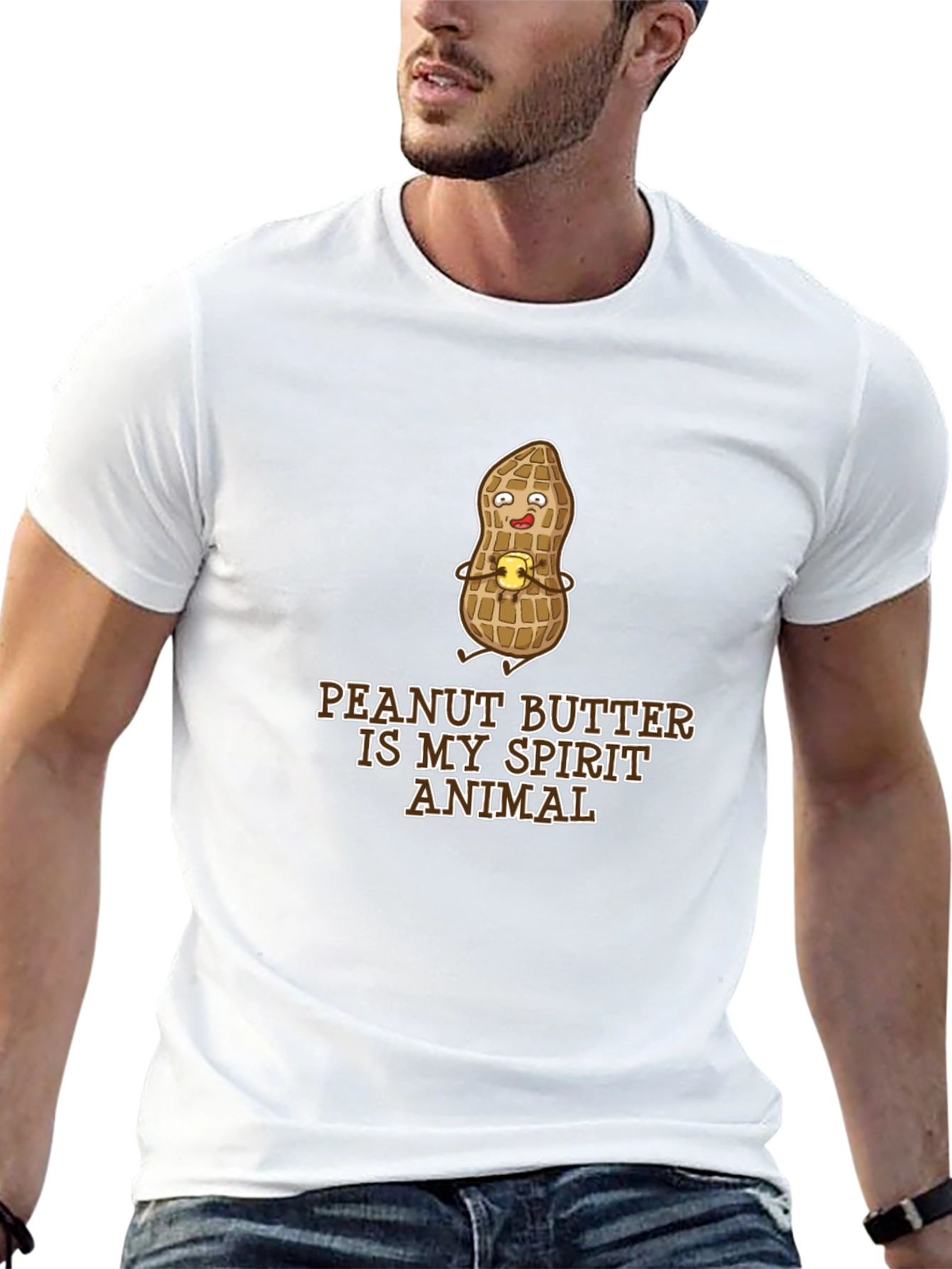 Peanut Butter Spirit Animal Black T-Shirt
