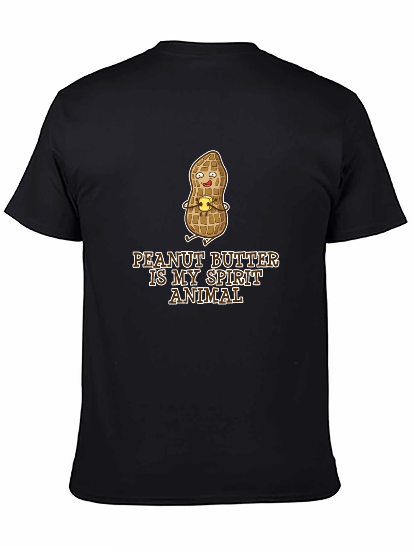 Peanut Butter Spirit Animal Black T-Shirt
