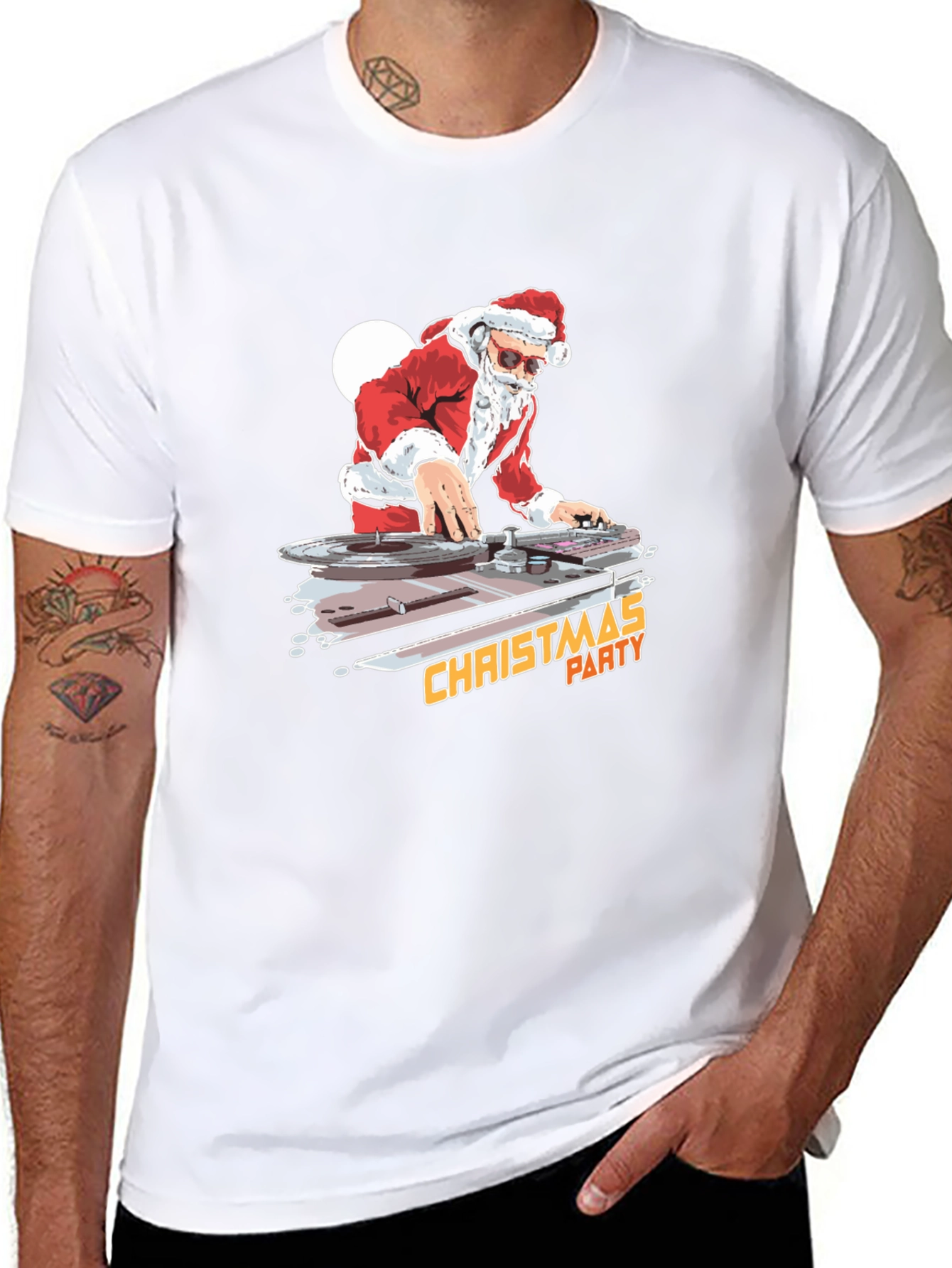 DJ Santa Christmas Party T-Shirt
