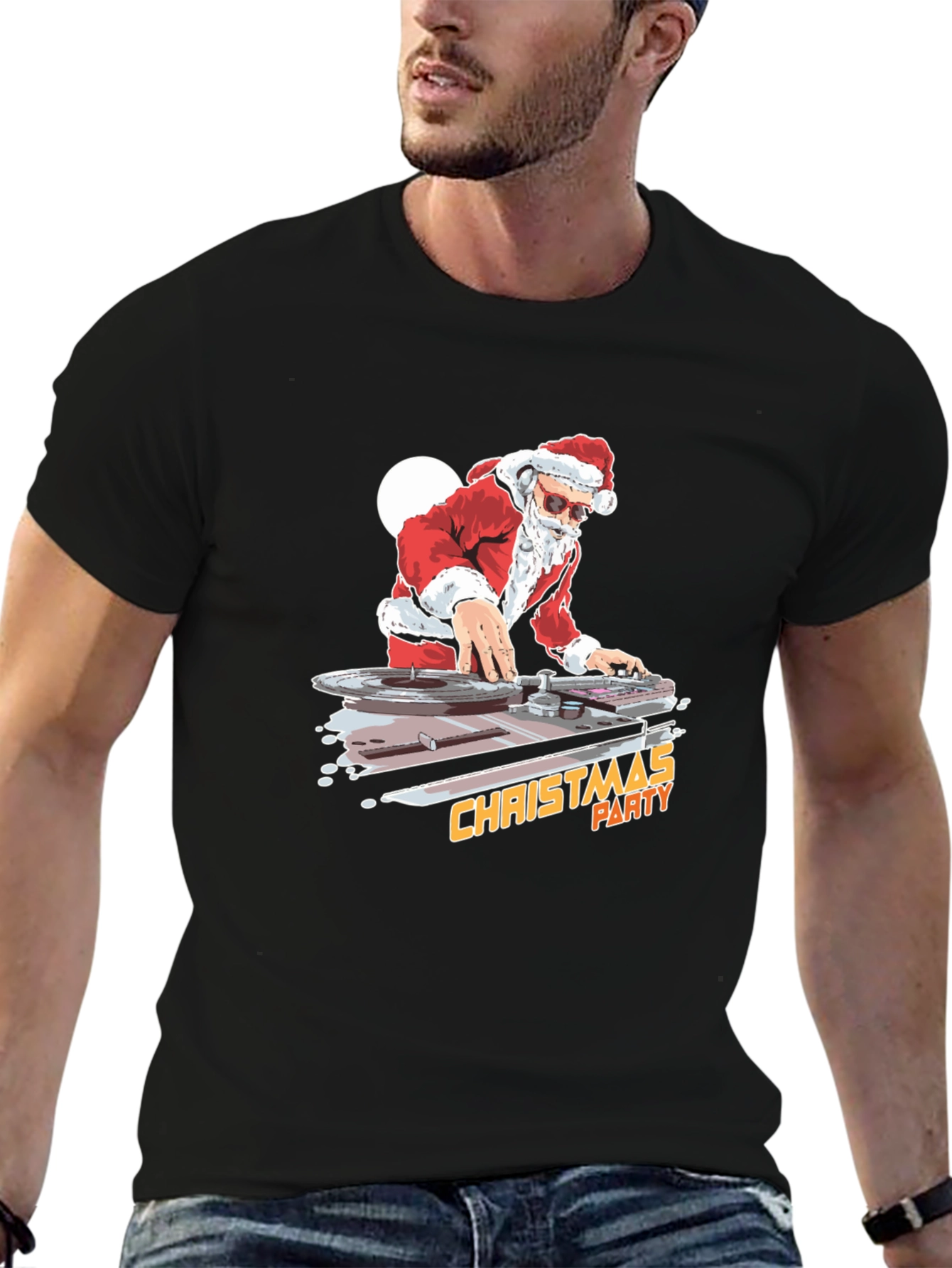 DJ Santa Christmas Party T-Shirt