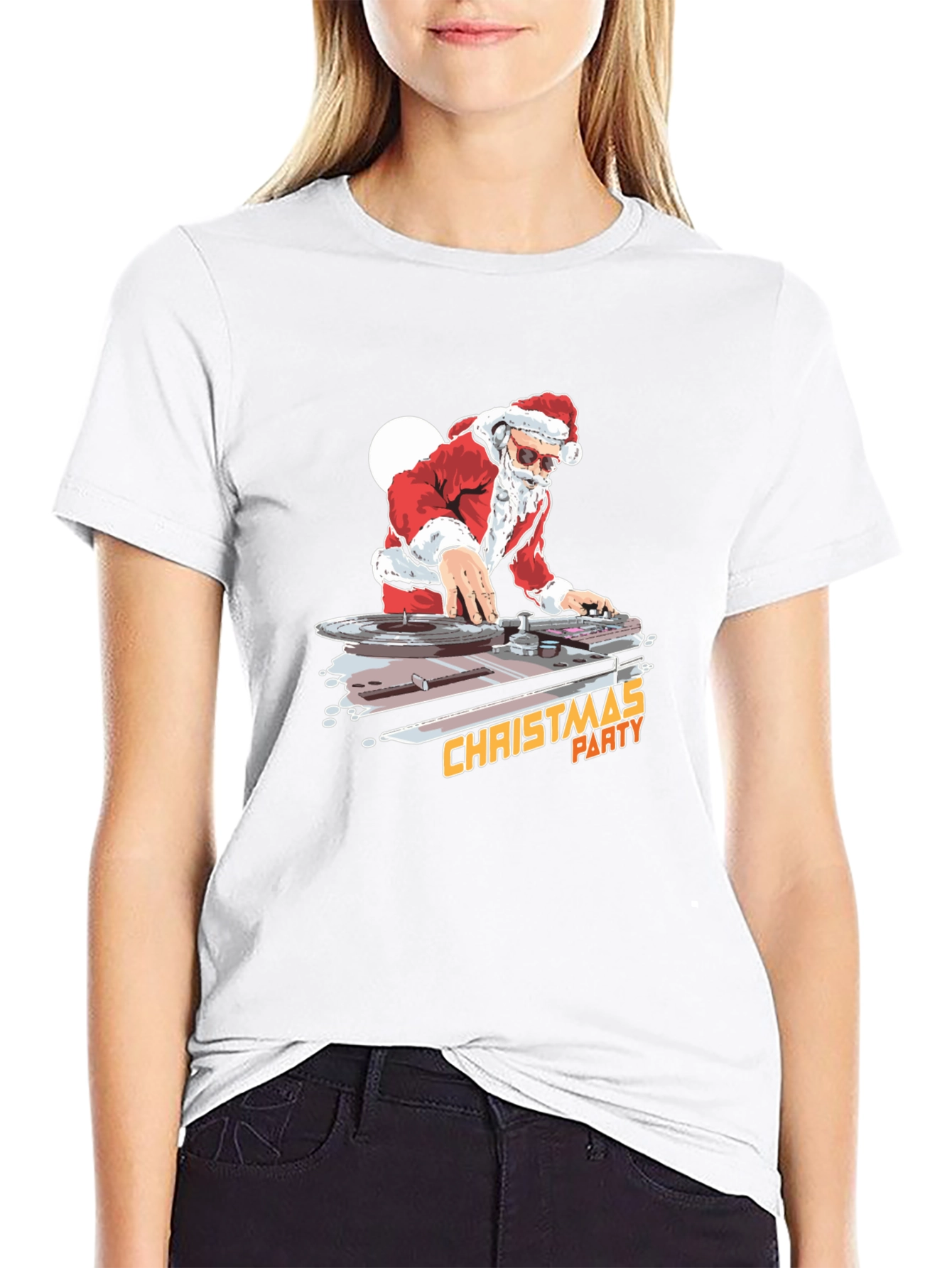 DJ Santa Christmas Party T-Shirt