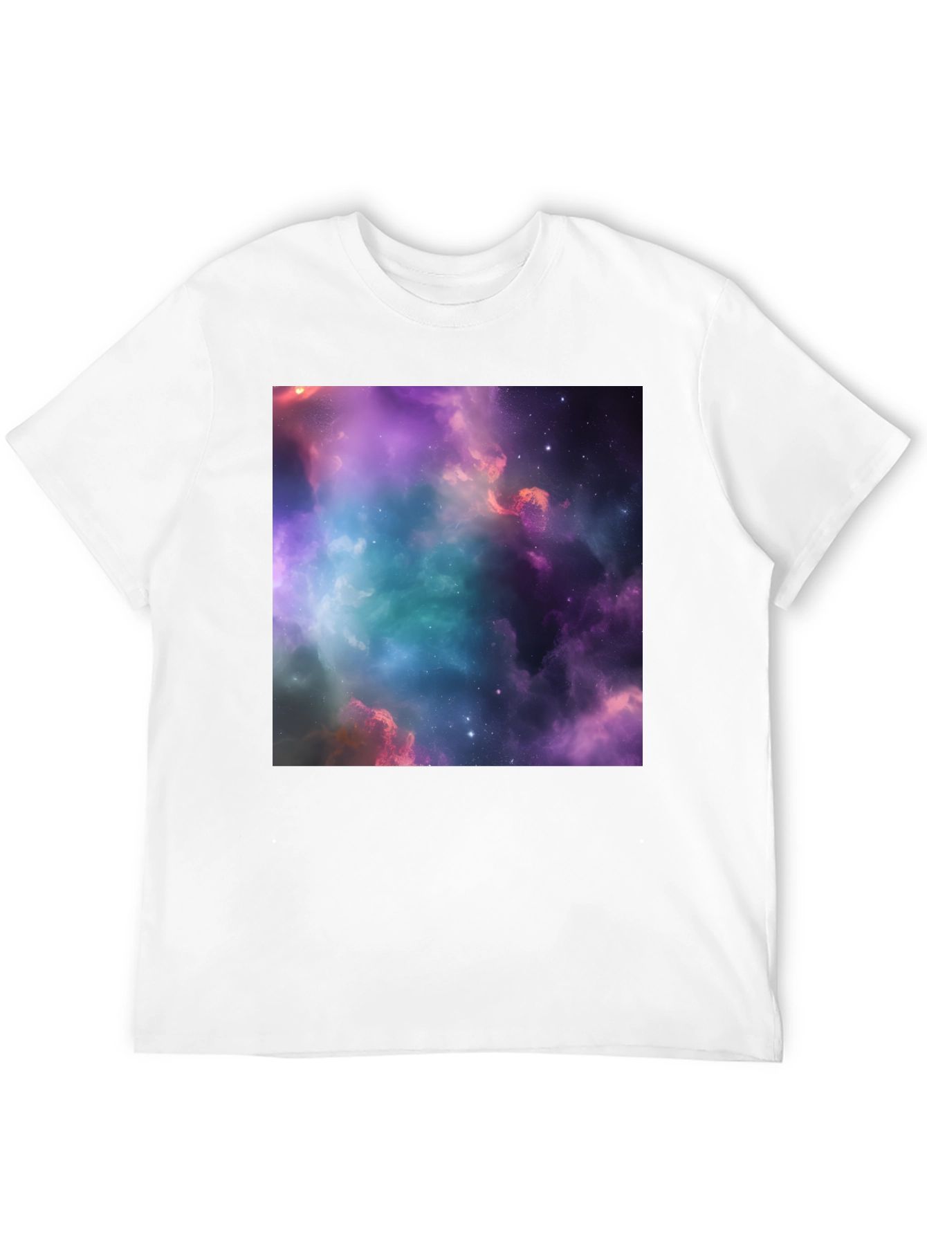 Nebula Galaxy Graphic Black T-Shirt