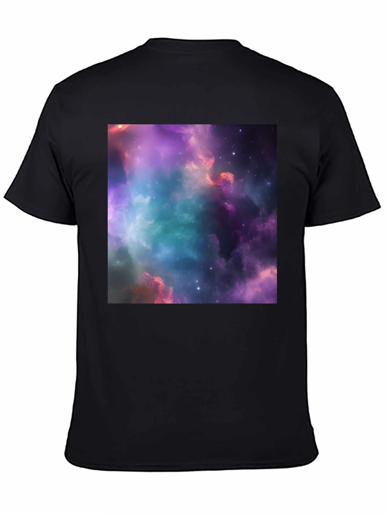 Nebula Galaxy Graphic Black T-Shirt