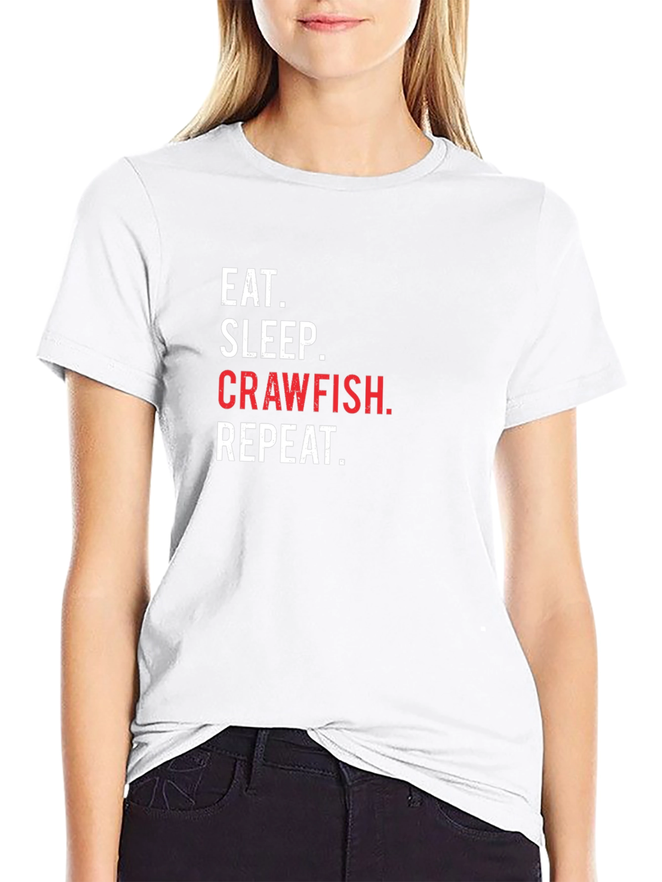Eat Sleep Crawfish Repeat T-Shirt