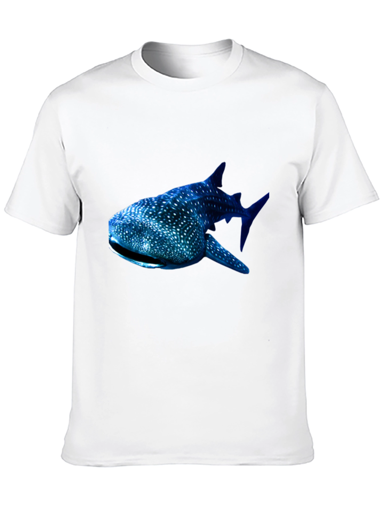 Whale Shark Graphic Tee - Black Cotton T-Shirt