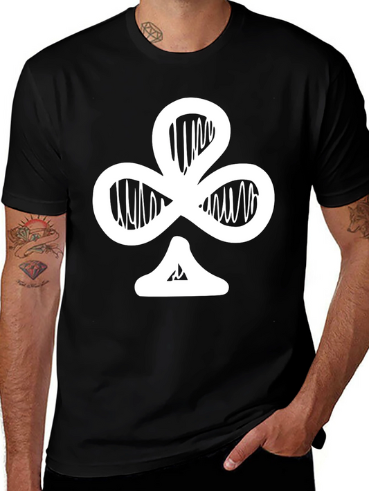 Club Card Graphic Black T-Shirt