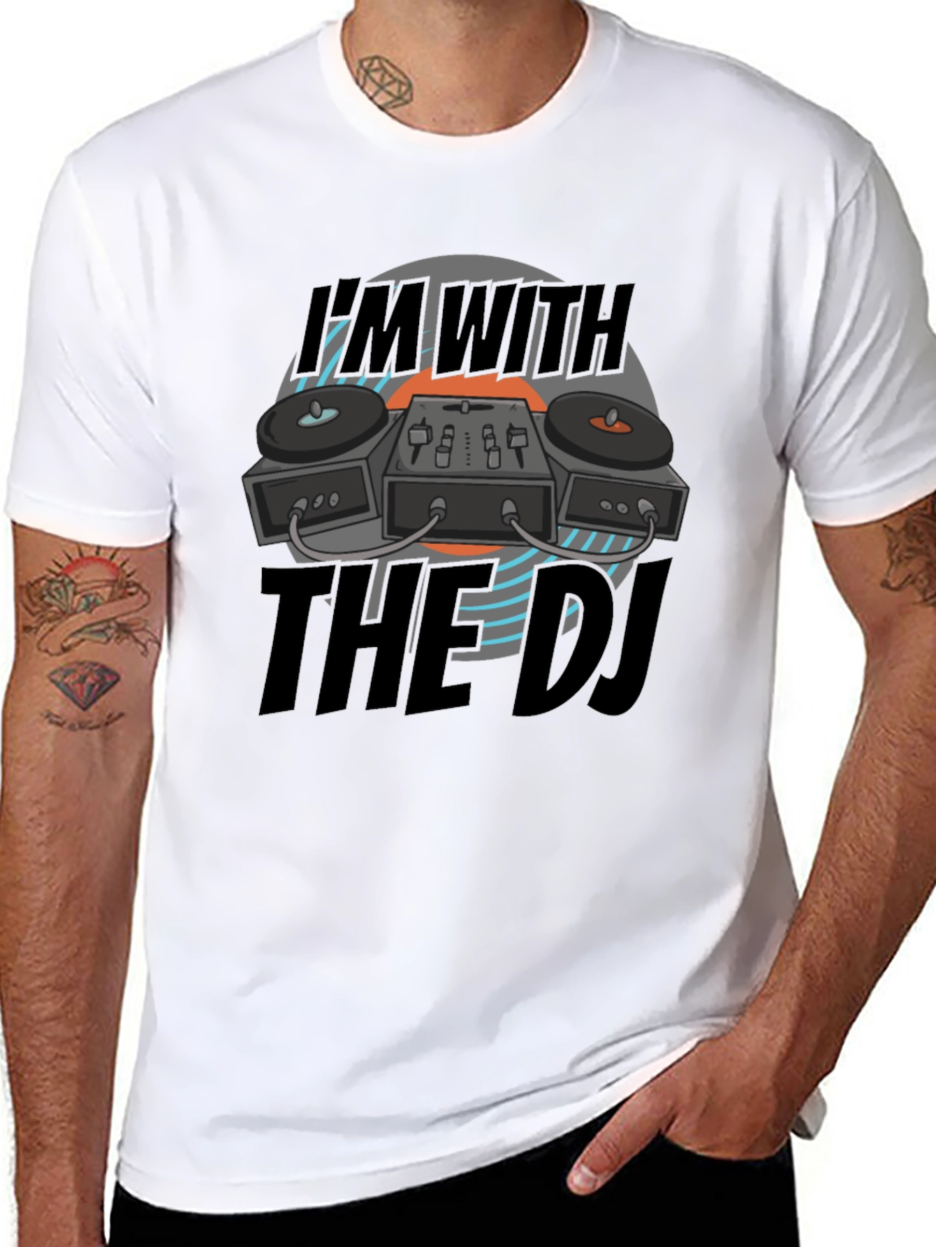 Im With The DJ Black T-Shirt