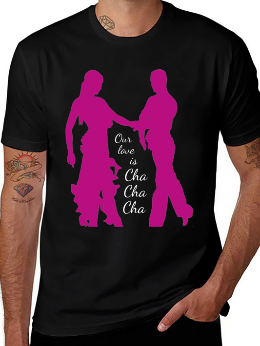Cha Cha Love T-Shirt - Dancing Couple Tee