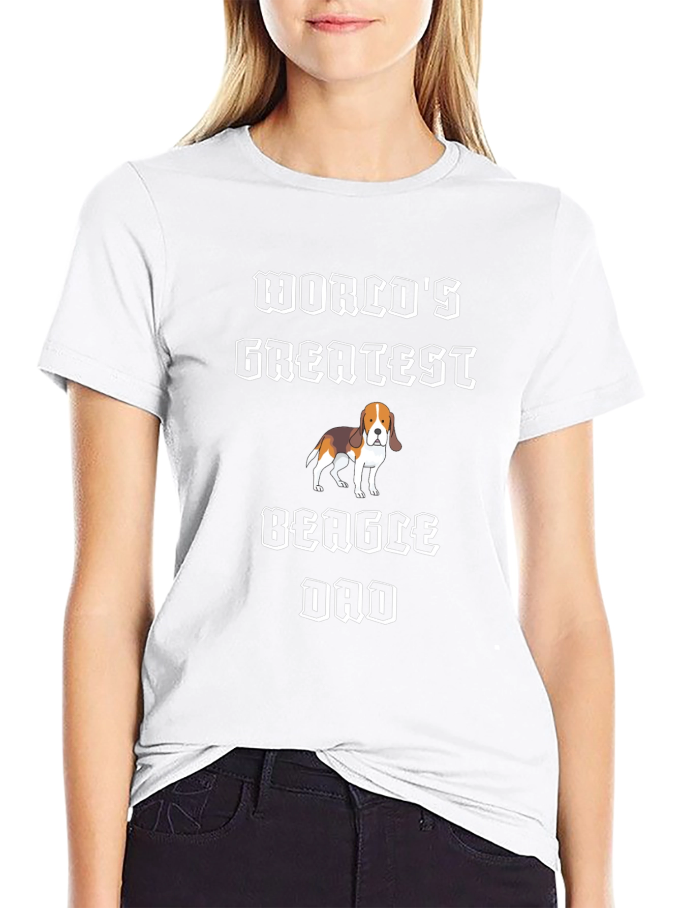 Worlds Greatest Beagle Dad Black T-Shirt