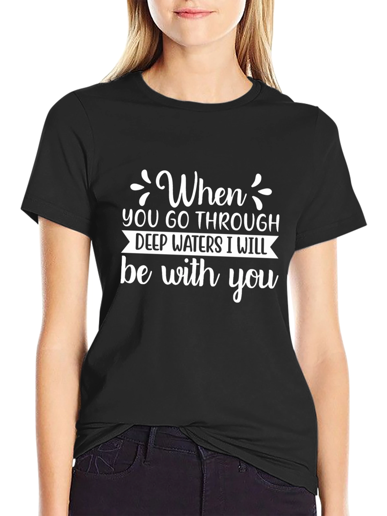 Inspirational Christian T-Shirt - Deep Waters