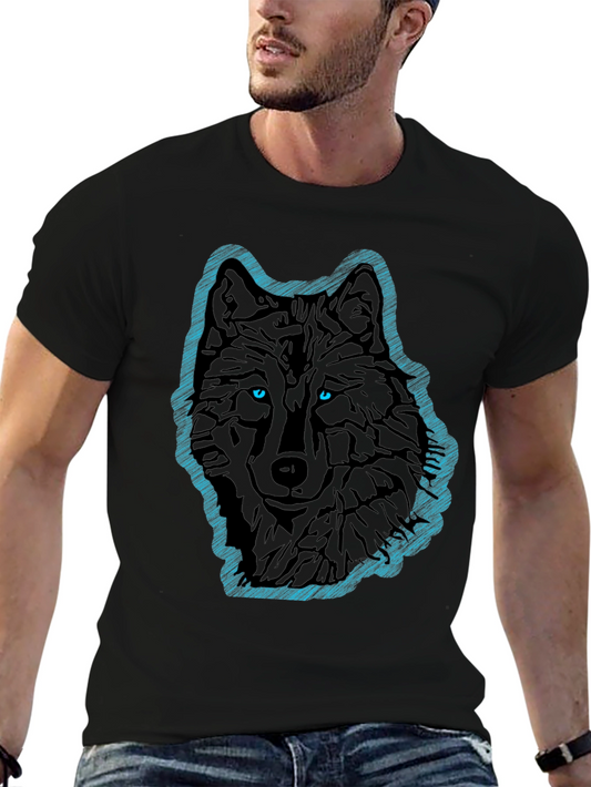 Black Wolf Graphic T-Shirt