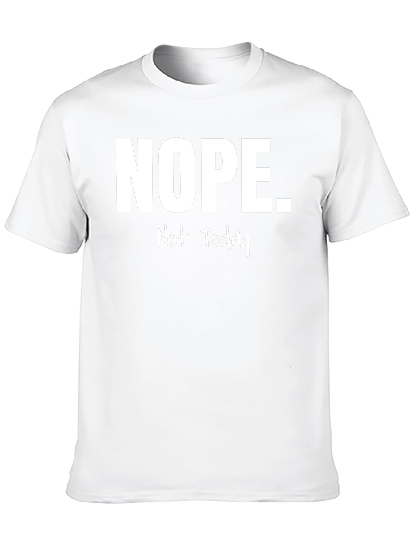Nope. Not Today Graphic Tee - Mens Black T-Shirt