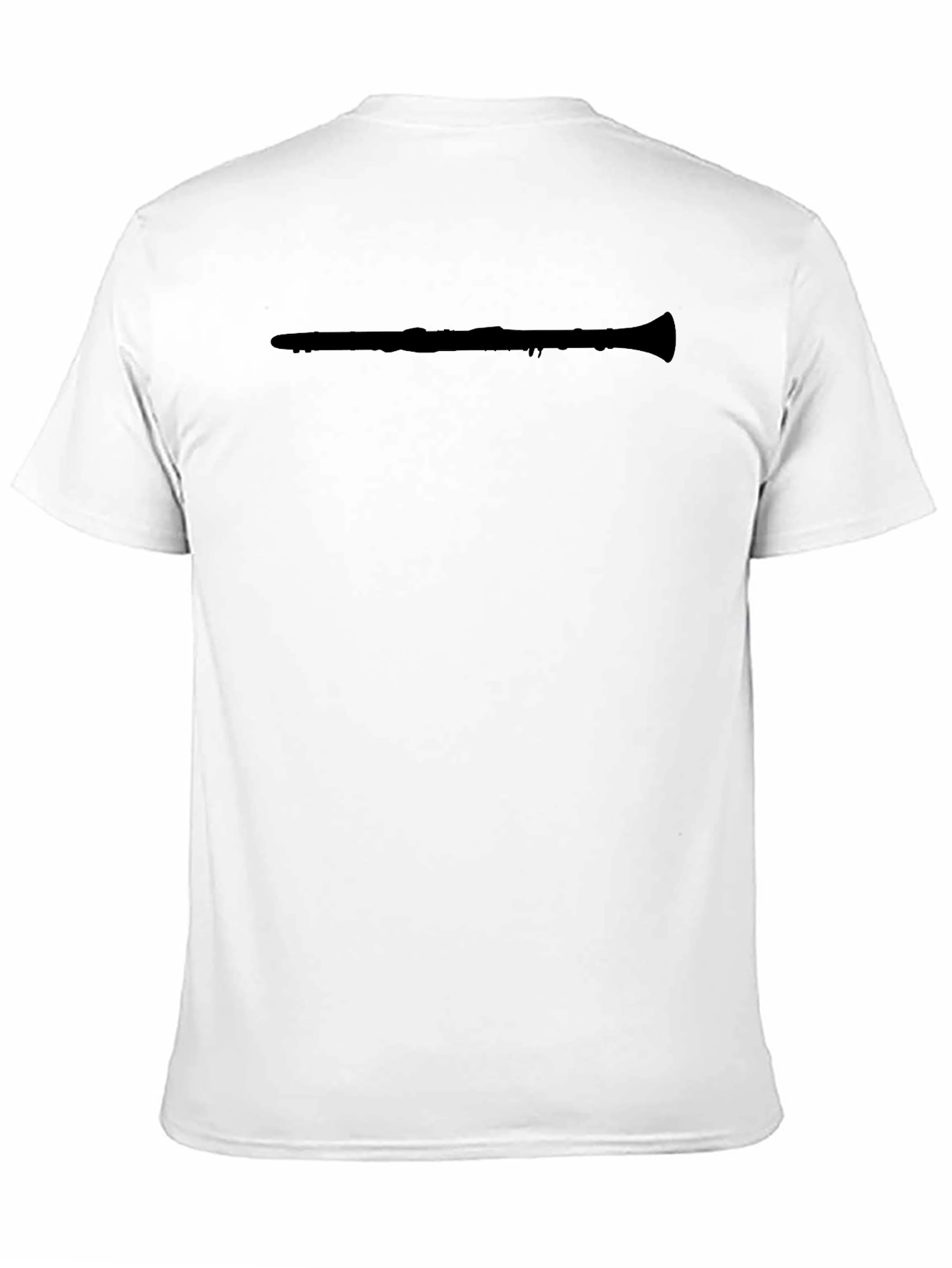 Mens Black Clarinet Graphic Tee