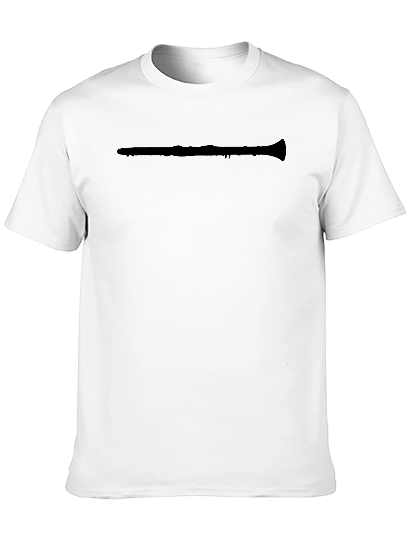 Mens Black Clarinet Graphic Tee