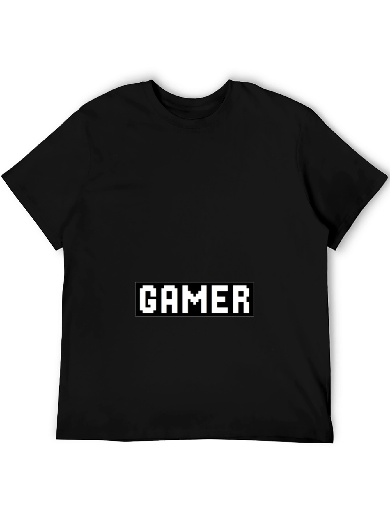 Pixel Gamer Black T-Shirt - Retro Gaming Style