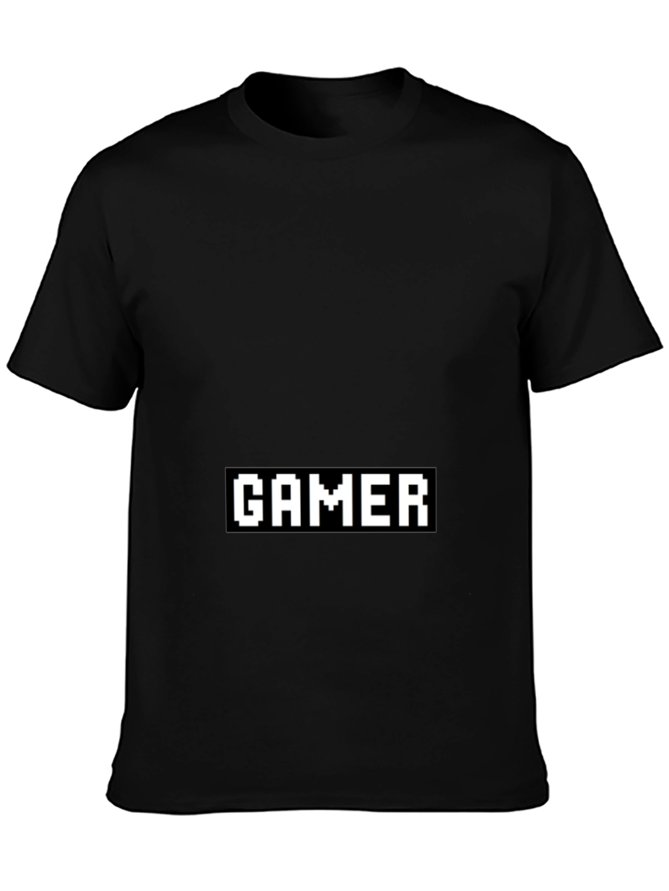 Pixel Gamer Black T-Shirt - Retro Gaming Style