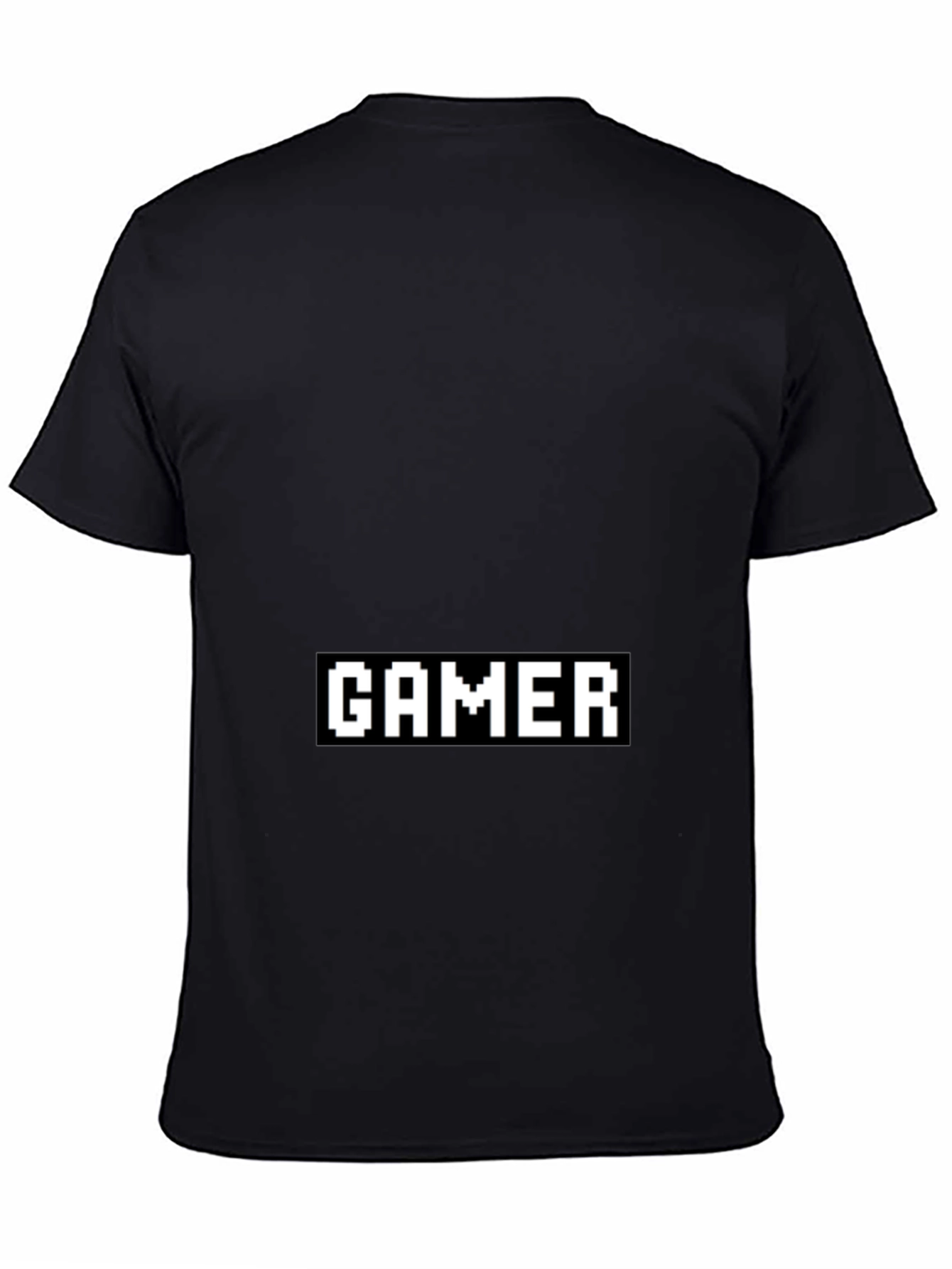 Pixel Gamer Black T-Shirt - Retro Gaming Style
