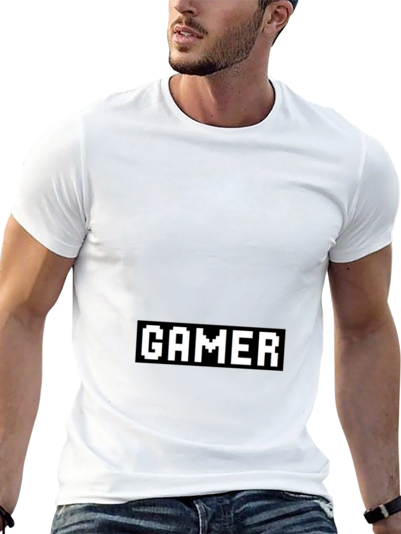 Pixel Gamer Black T-Shirt - Retro Gaming Style