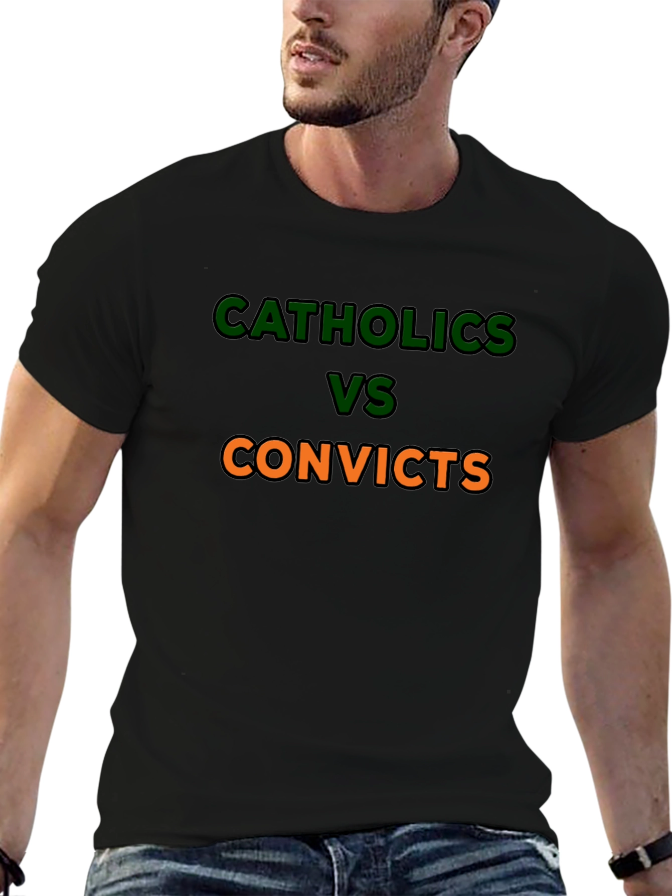 Catholics vs Convicts Graphic T-Shirt