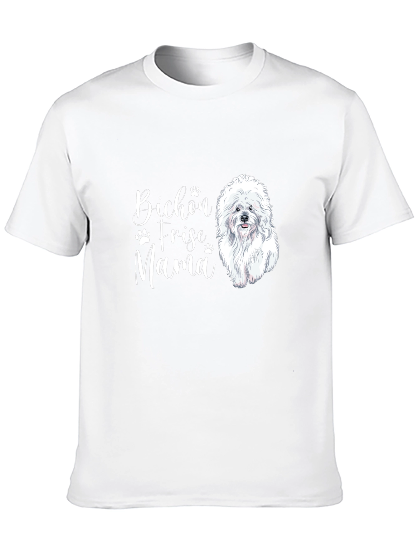 Bichon Frise Mama Black T-Shirt