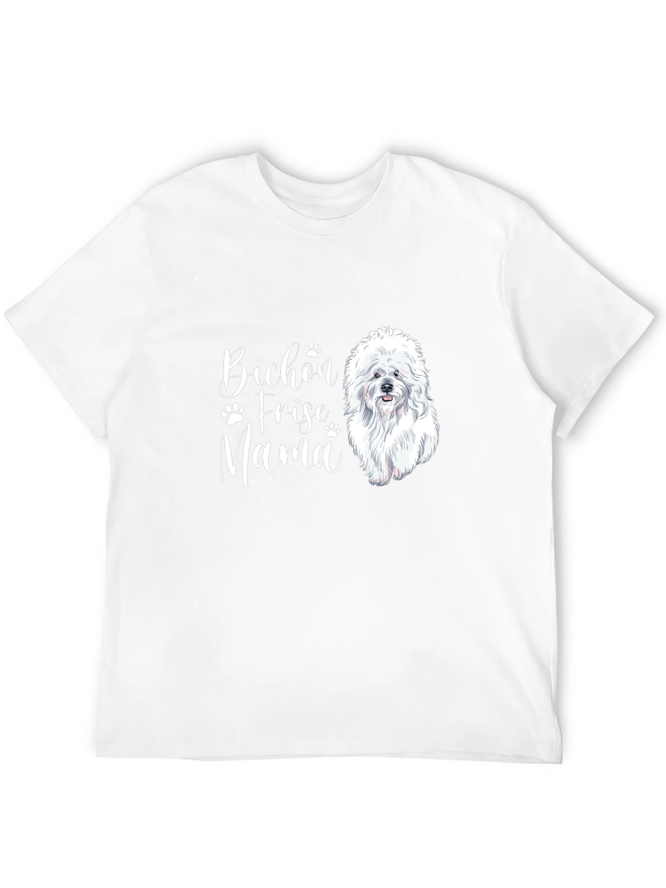 Bichon Frise Mama Black T-Shirt