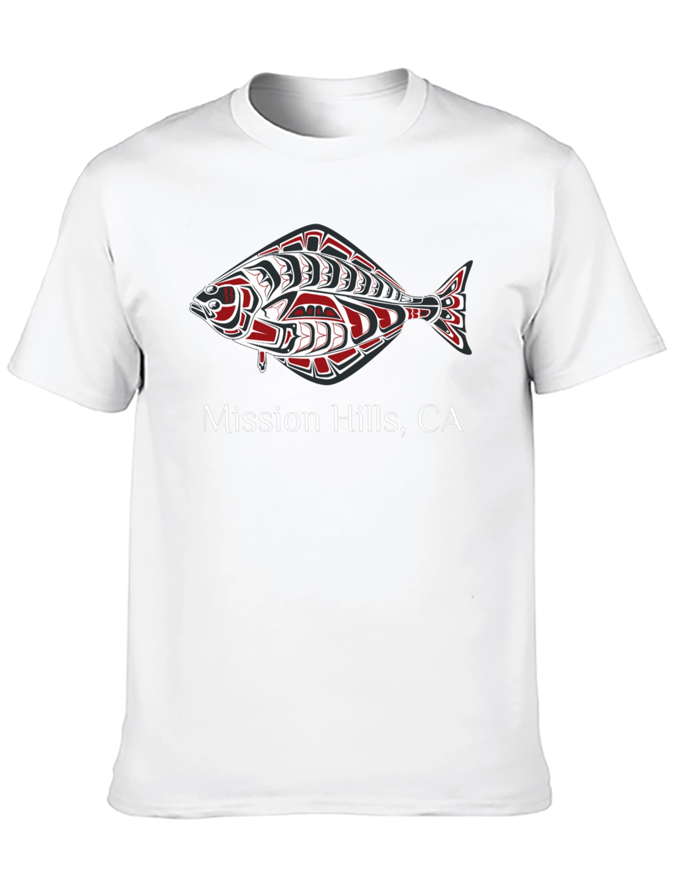 Mission Hills CA Fish Graphic T-Shirt