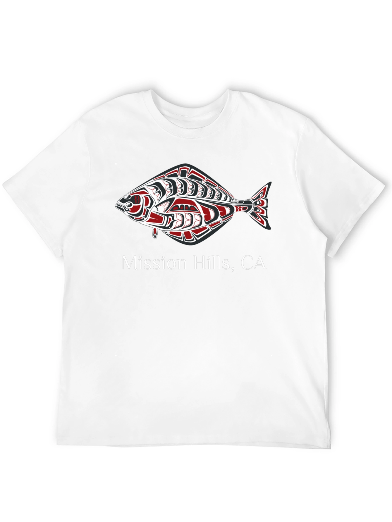 Mission Hills CA Fish Graphic T-Shirt