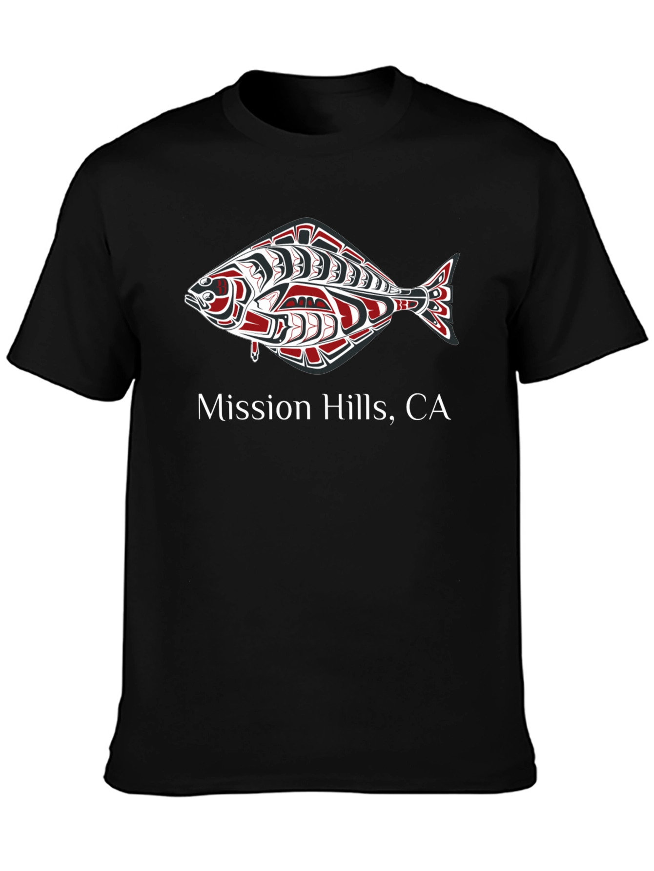 Mission Hills CA Fish Graphic T-Shirt