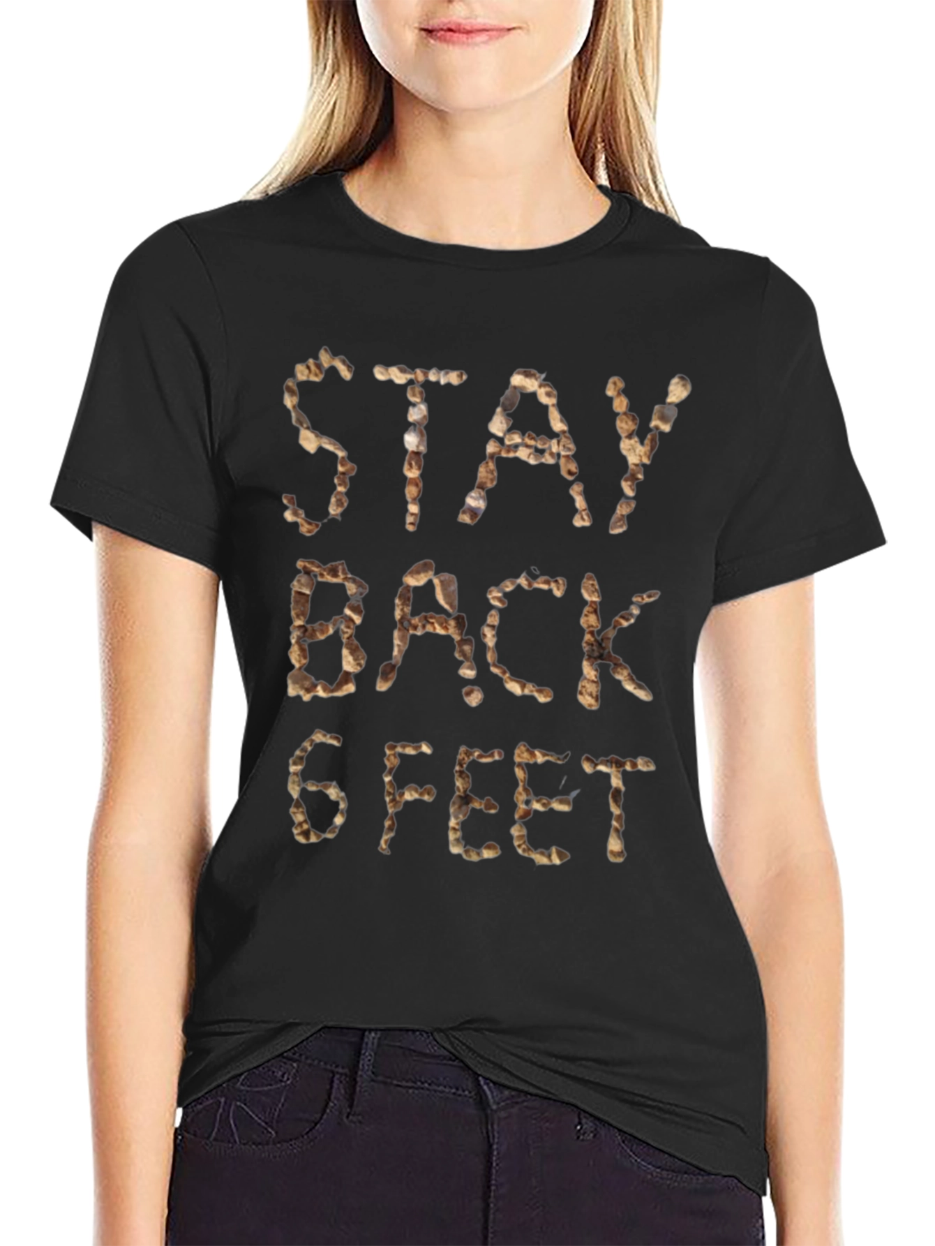 Stay Back 6 Feet T-Shirt Novelty Quarantine Tee