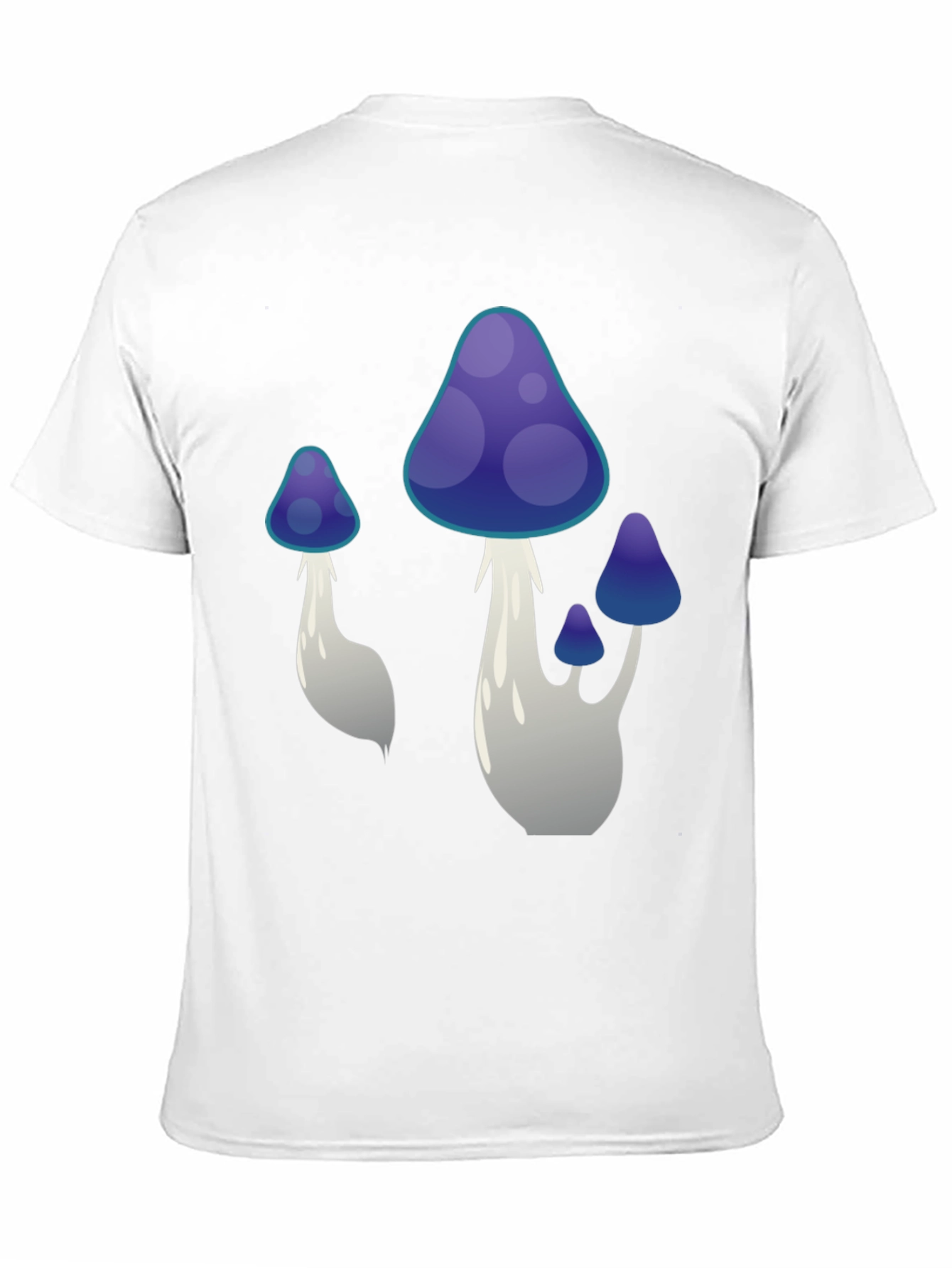 Mushroom Graphic Tee - Black Cotton Blend