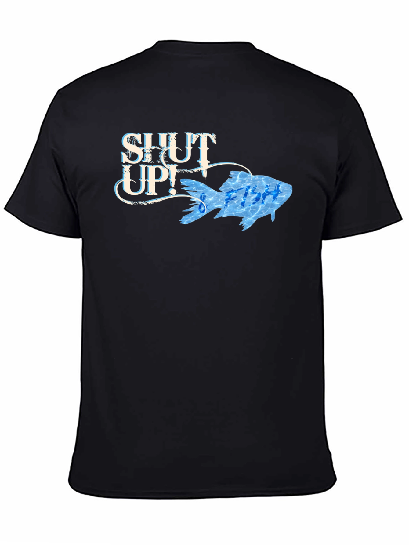 Shut Up! Funny Fish Graphic T-Shirt