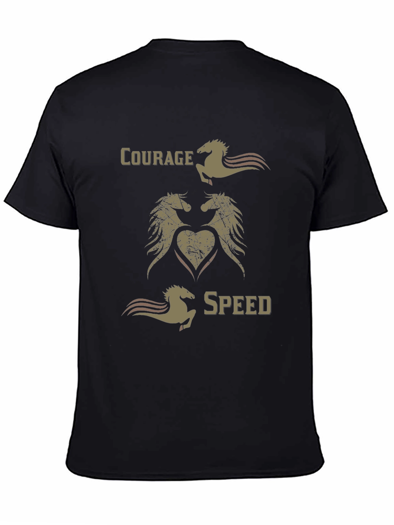 Courage Speed Horse Graphic T-Shirt