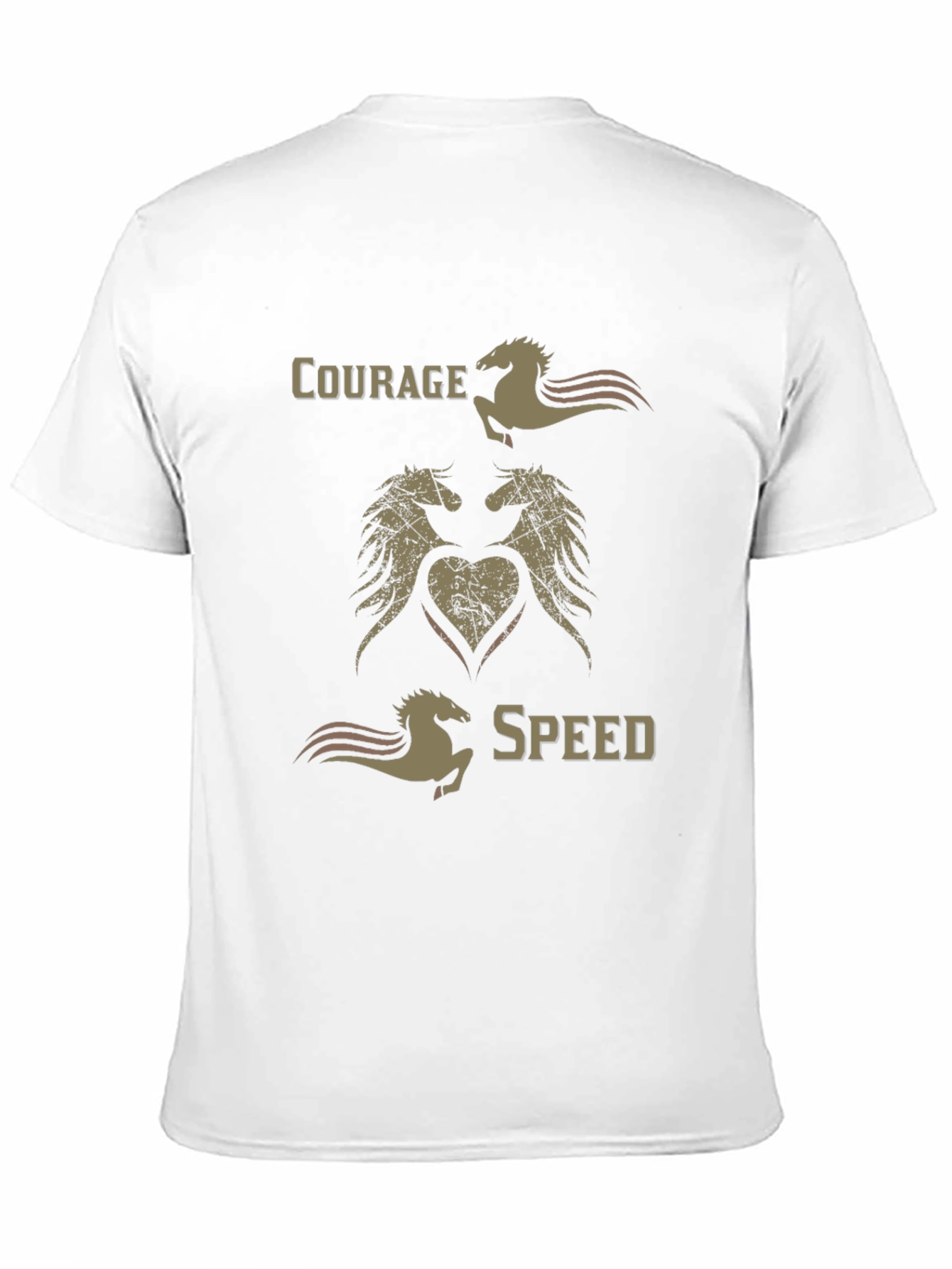 Courage Speed Horse Graphic T-Shirt