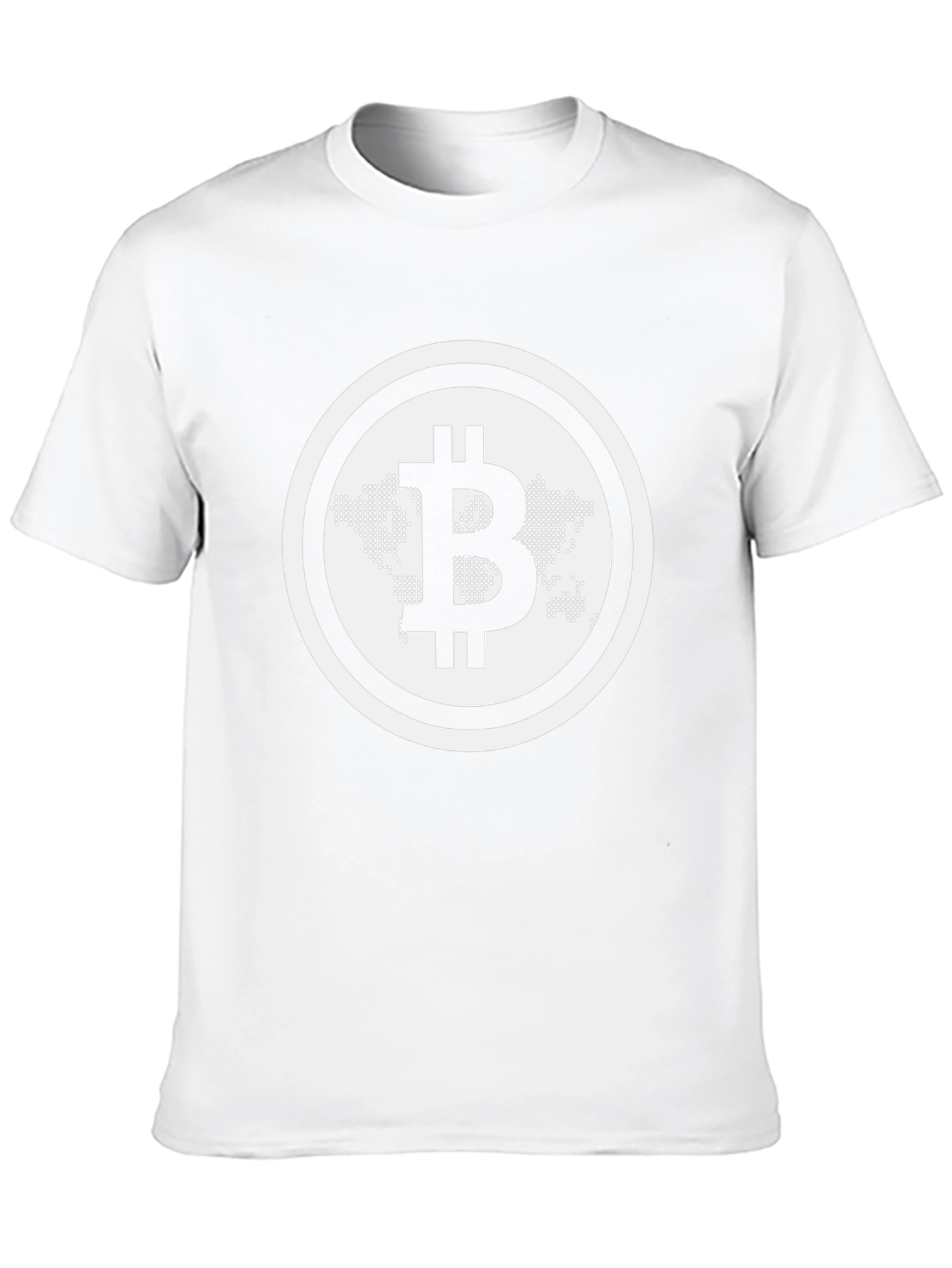 Bitcoin World Map Black T-Shirt