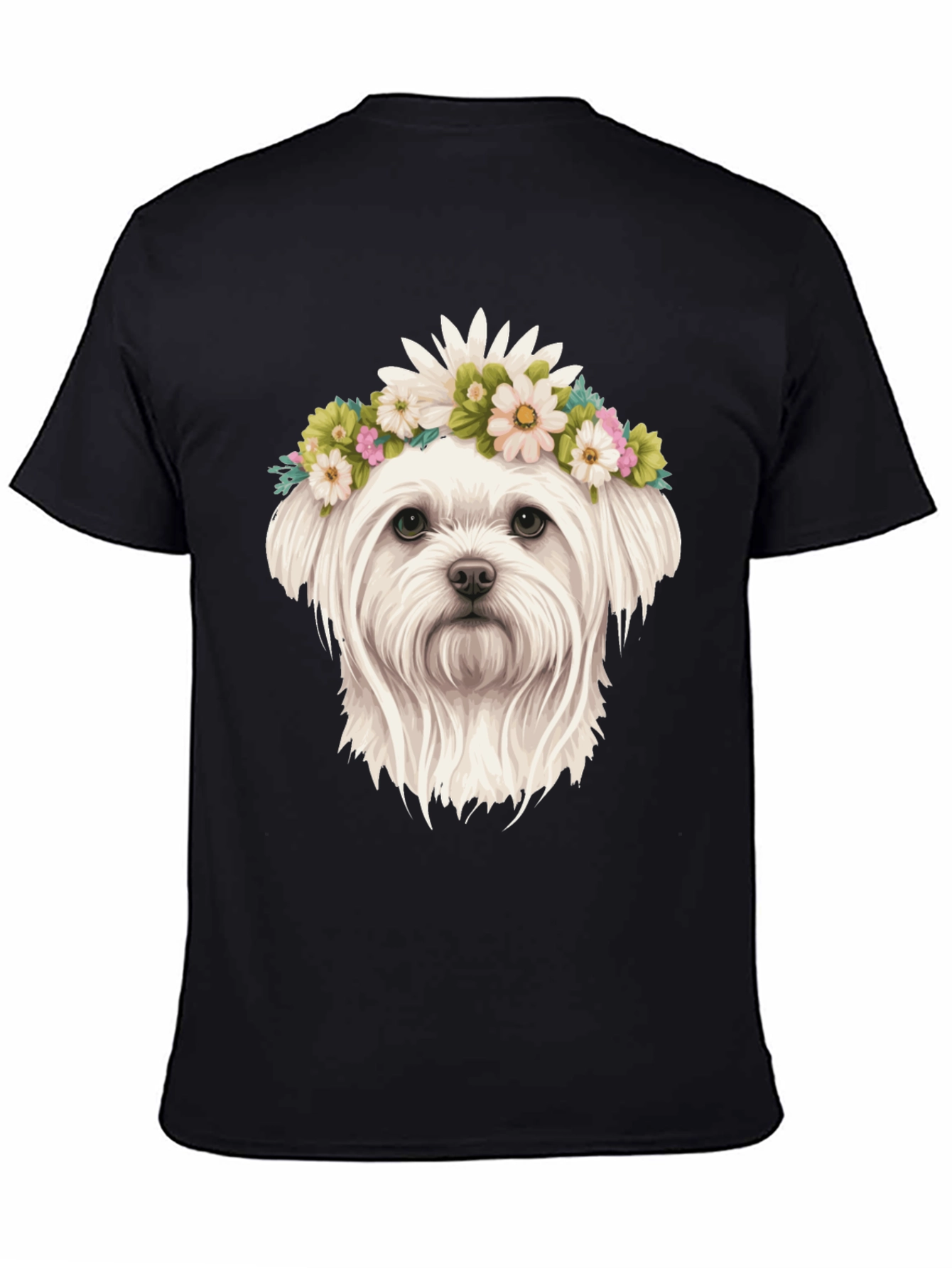 Dog with Flower Crown Tee