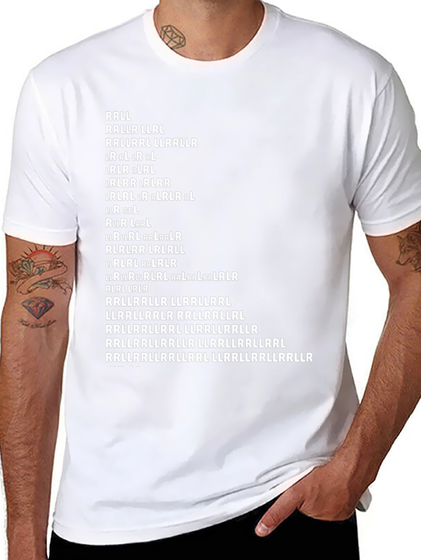 Drum Rudiment Tee: RLL Pattern Shirt