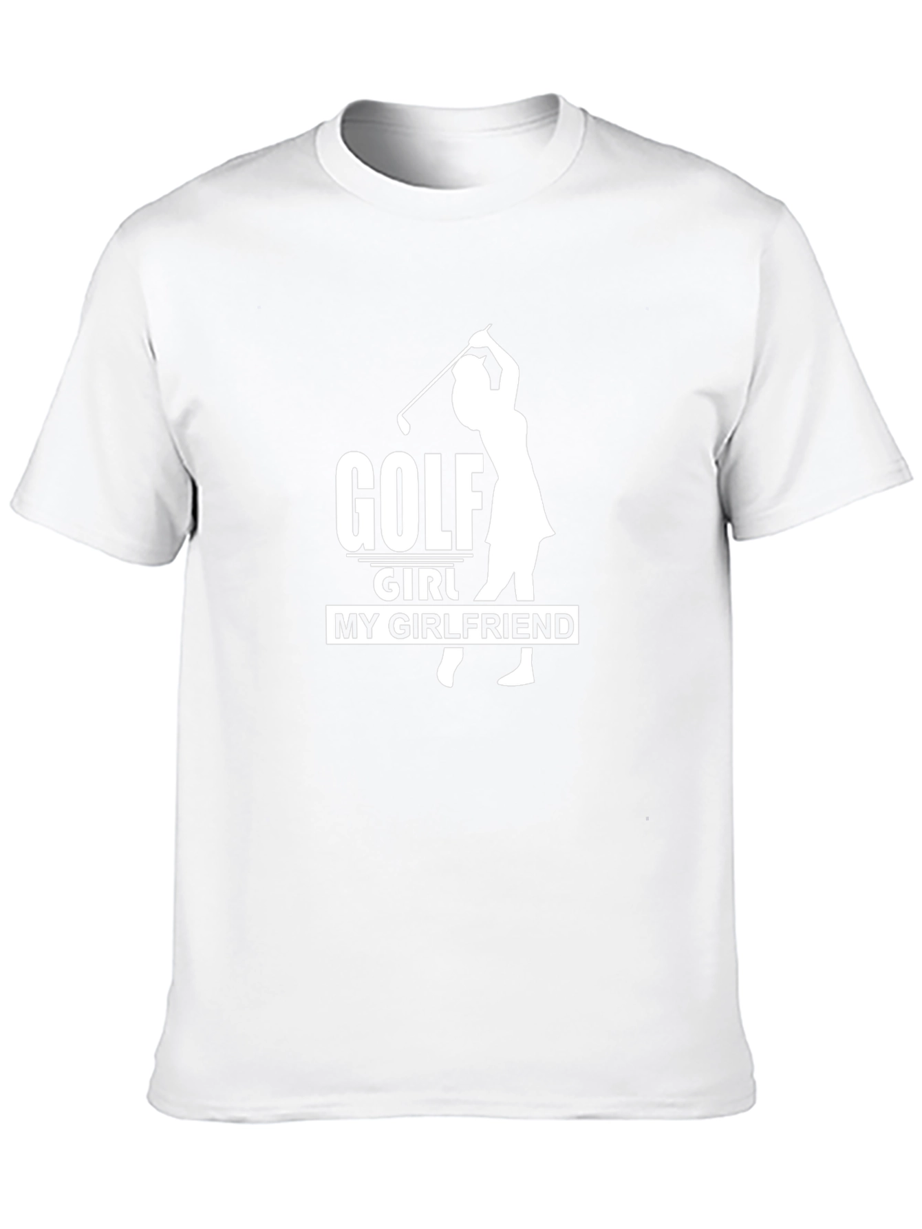 Golf Girl My Girlfriend T-Shirt - Black Cotton Tee
